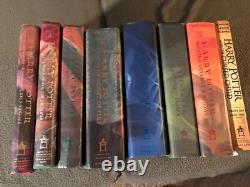 Ensemble complet des livres HARRY POTTER (1-7+) Tous en hardcover/jaquettes de protection, premières éditions