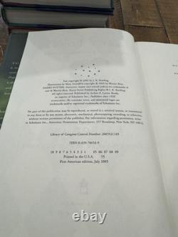 Ensemble complet des livres Harry Potter 1-7 / Relié, premières impressions, premières éditions