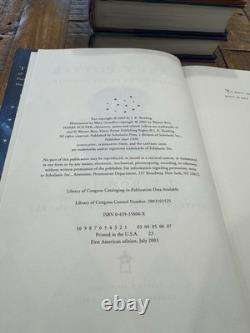 Ensemble complet des livres Harry Potter 1-7 / Relié, premières impressions, premières éditions
