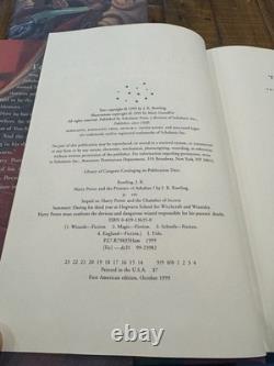 Ensemble complet des livres Harry Potter 1-7 / Relié, premières impressions, premières éditions