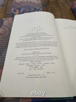 Ensemble complet des livres Harry Potter 1-7 / Relié, premières impressions, premières éditions