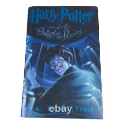 Ensemble complet des livres Harry Potter 1-7 en couverture rigide, édition imprimée en première édition américaine de luxe.