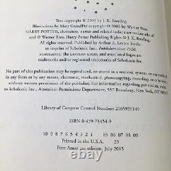 Ensemble complet des livres Harry Potter 1-7 en couverture rigide, édition imprimée en première édition américaine de luxe.