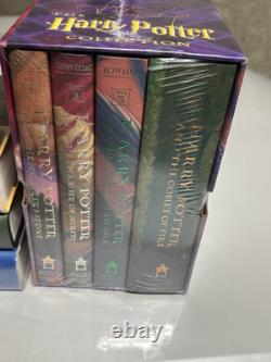 Ensemble complet des livres Harry Potter en édition reliée, première édition américaine 1 à 7 de JK Rowling