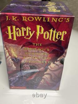 Ensemble complet des livres Harry Potter en édition reliée, première édition américaine 1 à 7 de JK Rowling