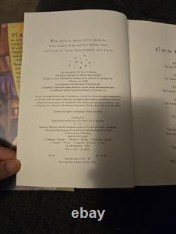 Ensemble complet des premières éditions en version reliée Scholastic de Harry Potter