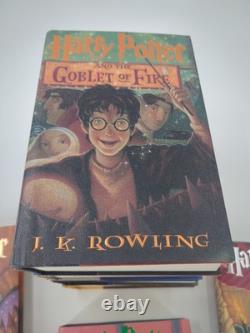 Ensemble complet en couverture rigide de Harry Potter, livres 1-7, première édition (J. K. Rowling)