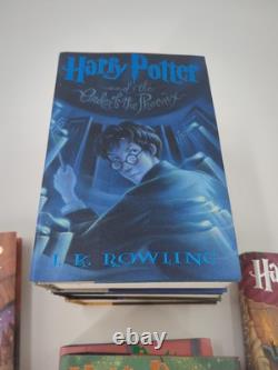 Ensemble complet en couverture rigide de Harry Potter, livres 1-7, première édition (J. K. Rowling)