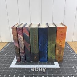 Ensemble complet en reliure rigide Harry Potter 1-7, premières éditions américaines avec jaquettes