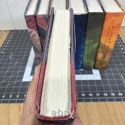 Ensemble complet en reliure rigide Harry Potter 1-7, premières éditions américaines avec jaquettes