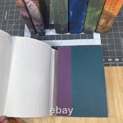 Ensemble complet en reliure rigide Harry Potter 1-7, premières éditions américaines avec jaquettes Ensemble complet en reliure rigide Harry Potter 1-7, premières éditions américaines avec jaquettes