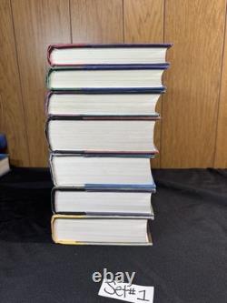 Ensemble complet en reliure rigide de Harry Potter 1ère édition américaine, certains sont des 1ères impressions