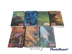 Ensemble complet en reliure rigide de Harry Potter J.K. Rowling, livres 1-7, première édition américaine