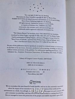 Ensemble complet, livres Harry Potter 1-7, 6/7 premières éditions, 3/7 PREMIÈRES IMPRESSIONS