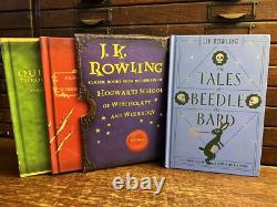 Ensemble de 13 livres HARRY POTTER Série complète (1-7) par JK Rowling HC/DJ + 6 BONUS