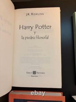 Ensemble de 4 Harry Potter en espagnol (en espagnol) Années 1, 2, 3, 6 mélange HC/PB/VG à FINE