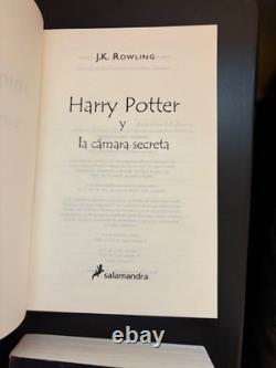 Ensemble de 4 Harry Potter en espagnol (en espagnol) Années 1, 2, 3, 6 mélange HC/PB/VG à FINE