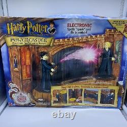 Ensemble de jeu Powercaster Harry Potter 2001 Mattel complet dans sa boîte avec figurines bonus