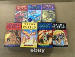 Ensemble de livres Harry Potter Bloomsbury #1 PB #2-7 HC UK Complet 1-7