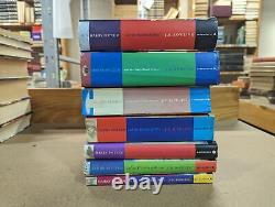 Ensemble de livres Harry Potter Bloomsbury 3 PB & 4 HC UK Complet 1-7