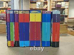 Ensemble de livres Harry Potter Bloomsbury HC UK complet 1-7 avec boîte