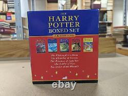 Ensemble de livres Harry Potter Bloomsbury HC UK complet 1-7 avec boîte