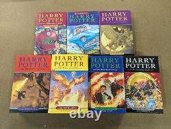 Ensemble de livres Harry Potter Bloomsbury HC UK complet 1-7 avec boîte