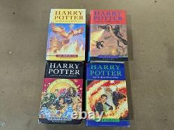 Ensemble de livres Harry Potter Bloomsbury Raincoast 1 PB & 6 HC UK Complet 1-7