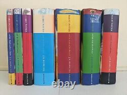 Ensemble de livres Harry Potter Bloomsbury TOUT EN RELIURE UK Première édition complète 1-7