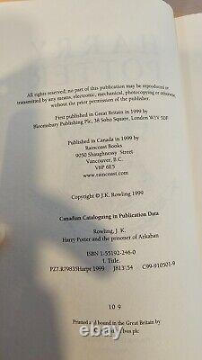 Ensemble de livres Harry Potter Lot Bloomsbury Raincoast Couverture rigide Jaquette 1-8 Complet