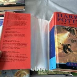 Ensemble de livres Harry Potter Relié 1-7 Couvertures originales complètes Bloomsbury Vintage
