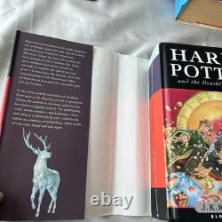 Ensemble de livres Harry Potter Relié 1-7 Couvertures originales complètes Bloomsbury Vintage