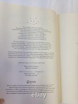 Ensemble de livres Harry Potter complet en édition reliée avec jaquette, lot 1-7, 1ère édition américaine