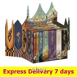 Ensemble de livres Harry Potter en couverture rigide - La série complète en coffret 1-7 + 8 cartes postales GRATUITEMENT.