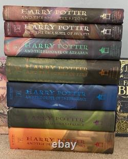 Ensemble de livres Harry Potter en édition reliée 1-7 complète première édition américaine JK Rowling