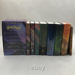 Ensemble de livres Harry Potter en édition reliée, ensemble complet 1-7 et Le Conte des Bardes, J.K. Rowling, en bon état
