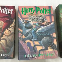 Ensemble de livres Harry Potter en édition reliée, ensemble complet 1-7 et Le Conte des Bardes, J.K. Rowling, en bon état