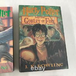 Ensemble de livres Harry Potter en édition reliée, ensemble complet 1-7 et Le Conte des Bardes, J.K. Rowling, en bon état