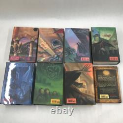 Ensemble de livres Harry Potter en édition reliée, ensemble complet 1-7 et Le Conte des Bardes, J.K. Rowling, en bon état