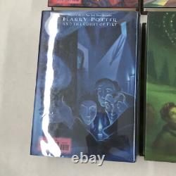Ensemble de livres Harry Potter en édition reliée, ensemble complet 1-7 et Le Conte des Bardes, J.K. Rowling, en bon état
