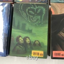 Ensemble de livres Harry Potter en édition reliée, ensemble complet 1-7 et Le Conte des Bardes, J.K. Rowling, en bon état