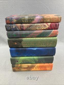 Ensemble de livres en couverture rigide Harry Potter en boîte, tomes 1-7 de J.K. Rowling, ensemble complet camion