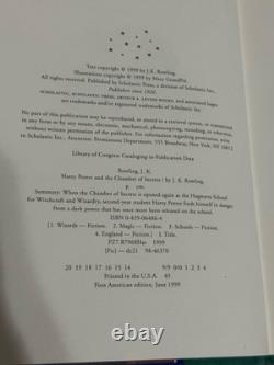 Ensemble de livres en dur de la série complète Harry Potter 1-7, première édition américaine, état très bon.