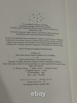 Ensemble de livres en dur de la série complète Harry Potter 1-7, première édition américaine, état très bon.