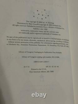 Ensemble de livres en dur de la série complète Harry Potter 1-7, première édition américaine, état très bon.