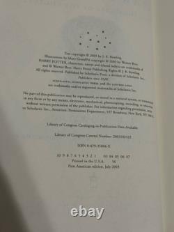 Ensemble de livres en dur de la série complète Harry Potter 1-7, première édition américaine, état très bon.