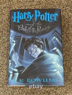 Ensemble de livres reliés Harry Potter complet 1-7+8 J. K. Rowling 1ère édition américaine