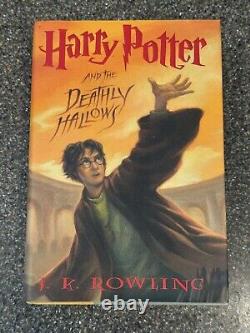 Ensemble de livres reliés Harry Potter complet 1-7+8 J. K. Rowling 1ère édition américaine