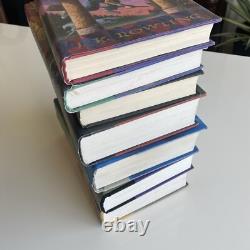Ensemble de livres reliés complet HARRY POTTER par JK Rowling Lot 1-7 + Extra