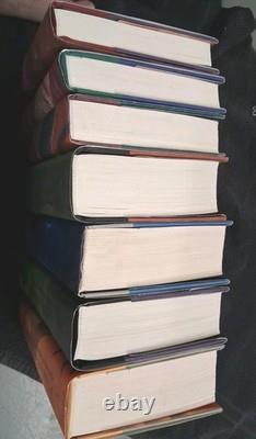 Ensemble de livres reliés de la série complète Harry Potter 1-7, 1ère édition, J.K. Rowling, COMME NEUF